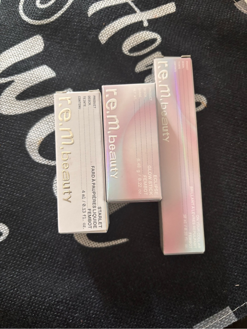 r.e.m. beauty Lip Gloss Trio — Iridescent Pink Shades